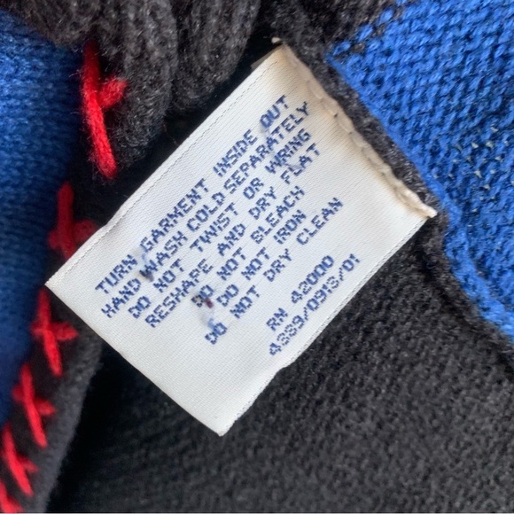 VIntage Basic Editions Holiday Christmas Patchwork Sweater Vest - Picture 5 of 7